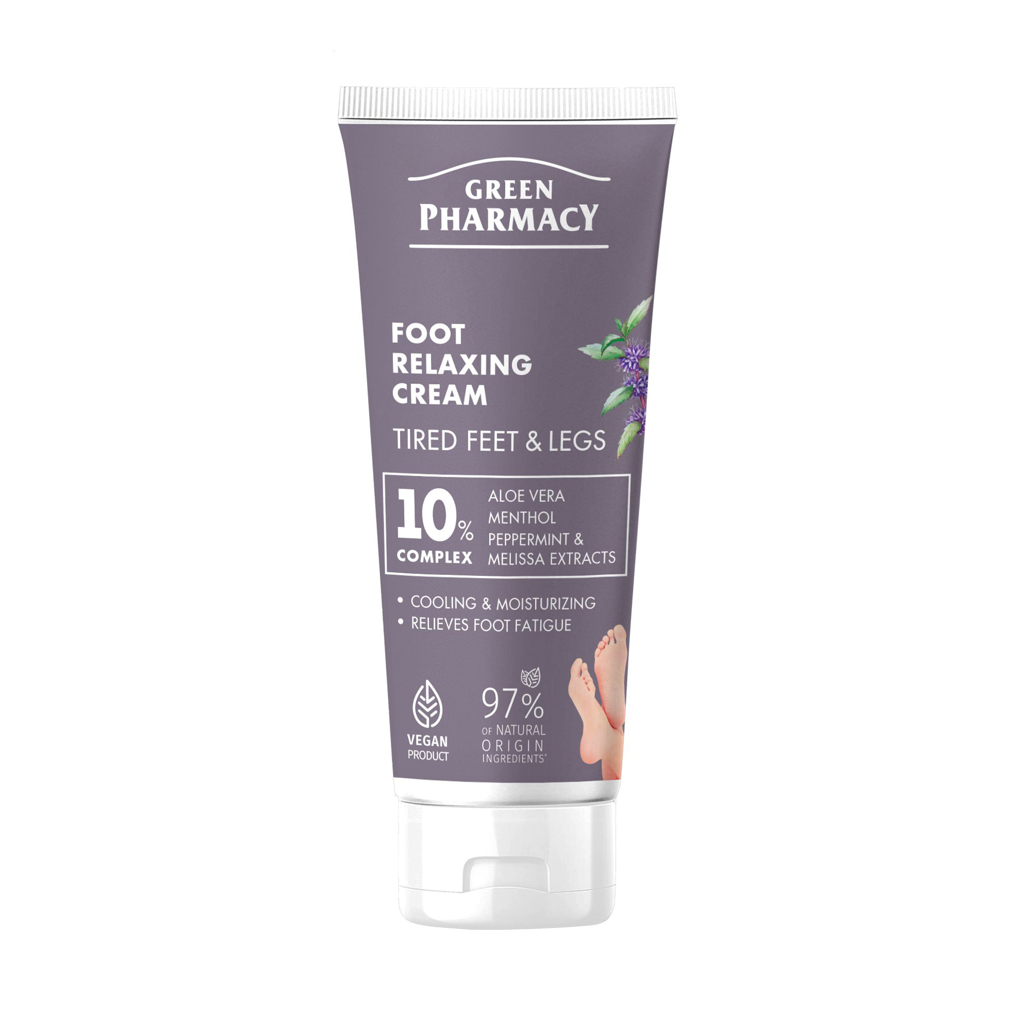 Розслаблювальний крем для ніг Green Pharmacy Foot Relaxing Cream, 75 мл
